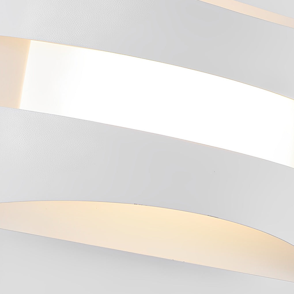 Ergové Rectangular LED Wall Sconce Iron and Acrylic White or Brown