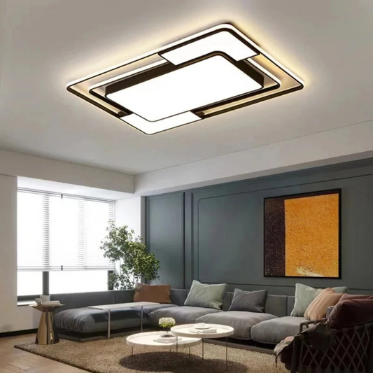 Remote LED Geometric Ceiling Light