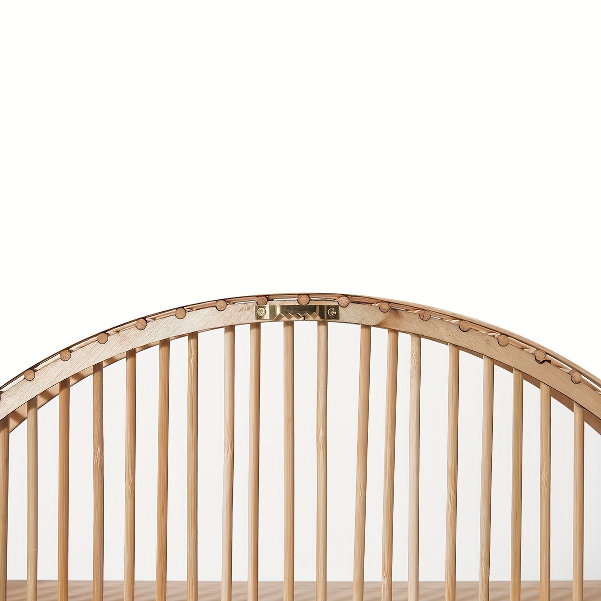 Round Bamboo Floating Wall Shelf
