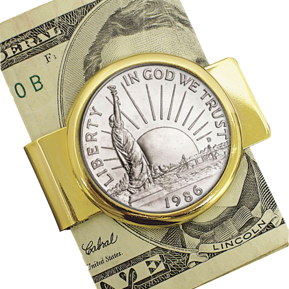 1986 Statue of Liberty Coin Money Clip