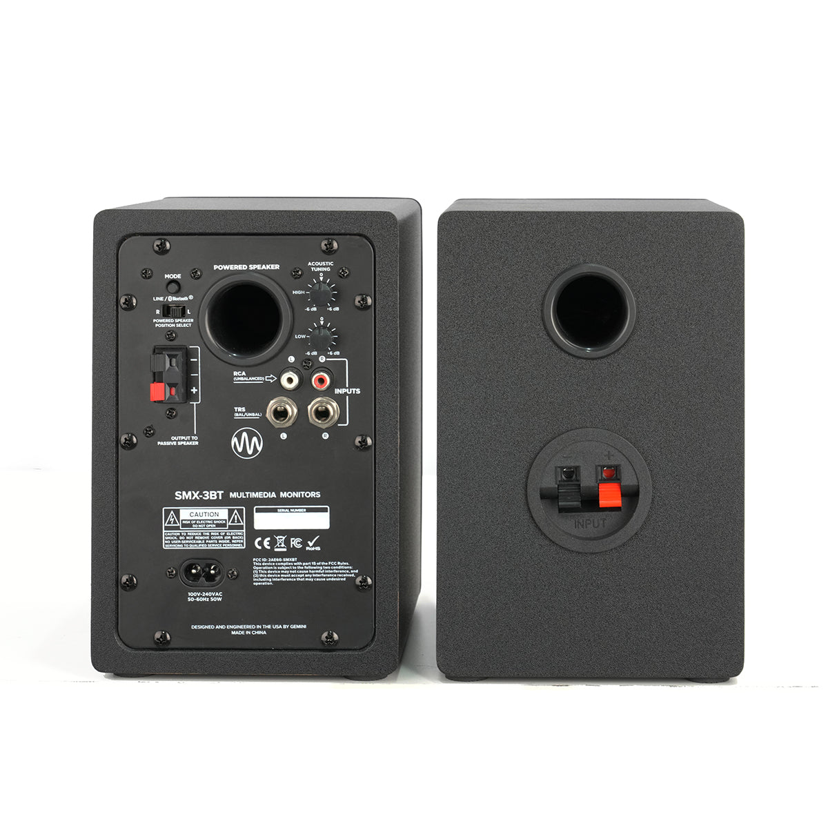 100W Bluetooth Studio Monitor Speakers