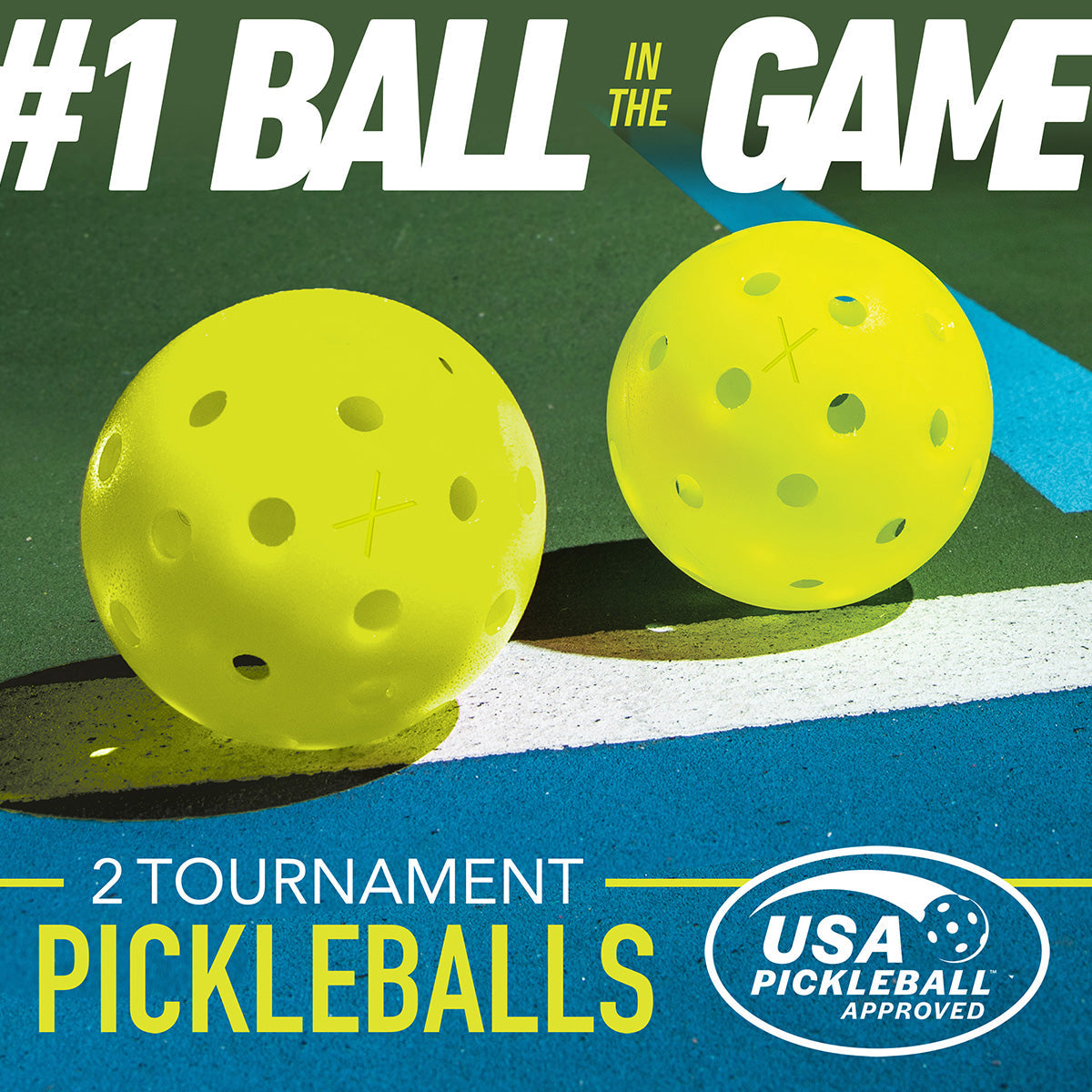 Wooden Pickleball Paddle Set for 2 Players
