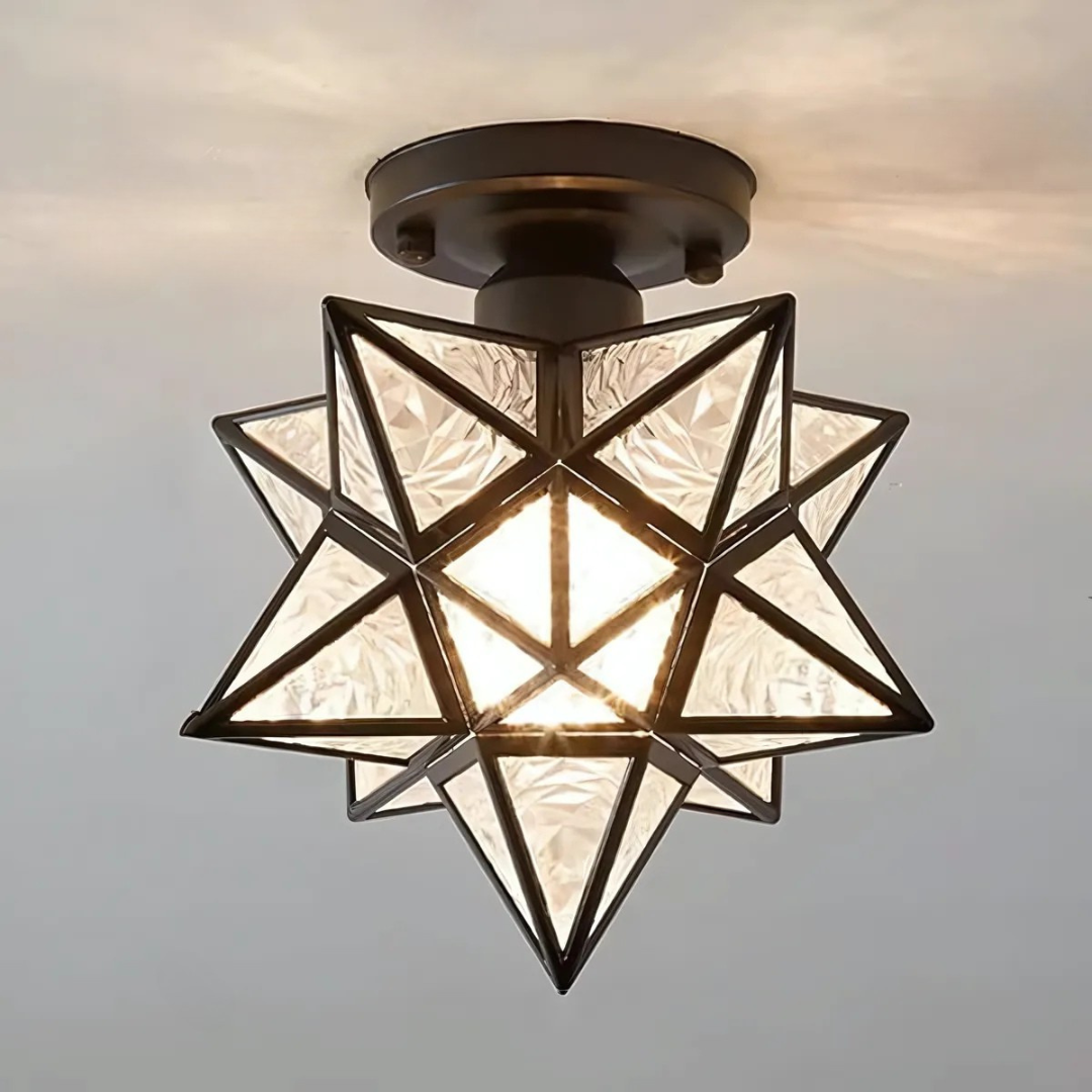 Xelio LED Ceiling Lamp | Elegant Geometric Star Light