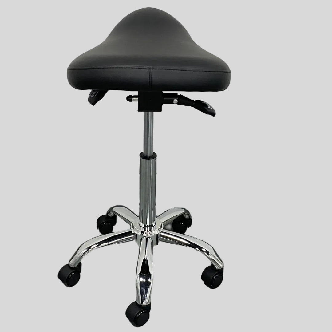 Heavy-Duty Saddle Stool with 500lb Capacity