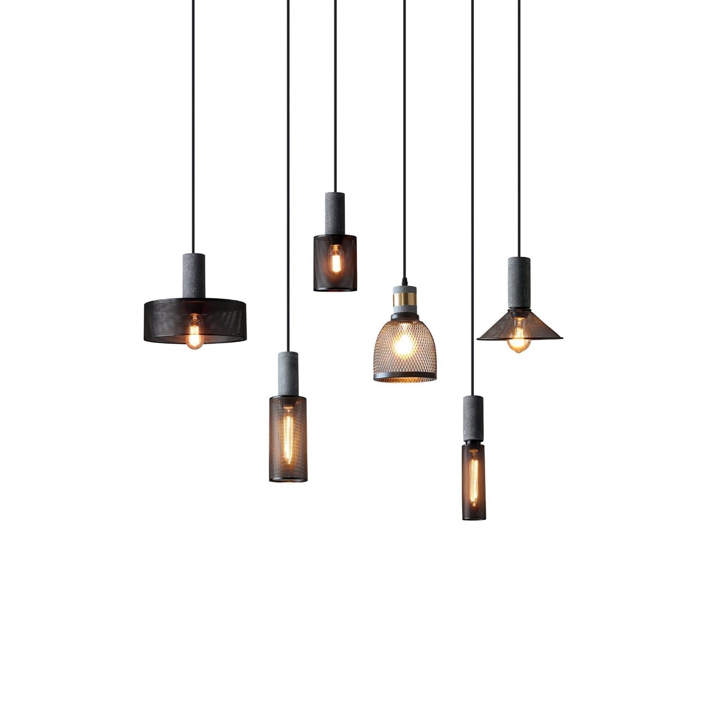 Industrial Concrete Pendant Light