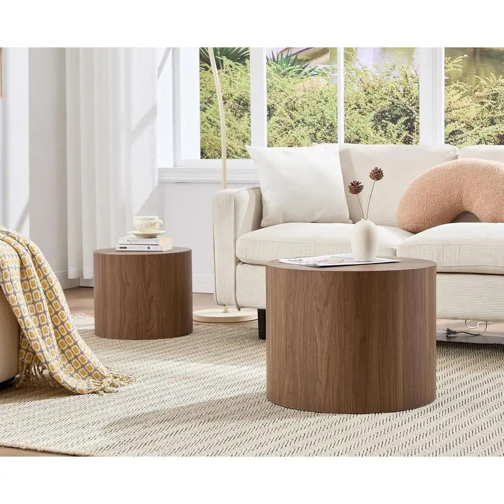 Sutton Round End Table Pair