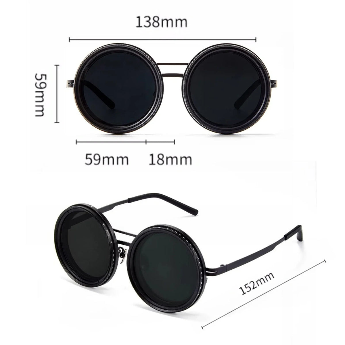 Adjustable Polarized ND Filter Sunglasses