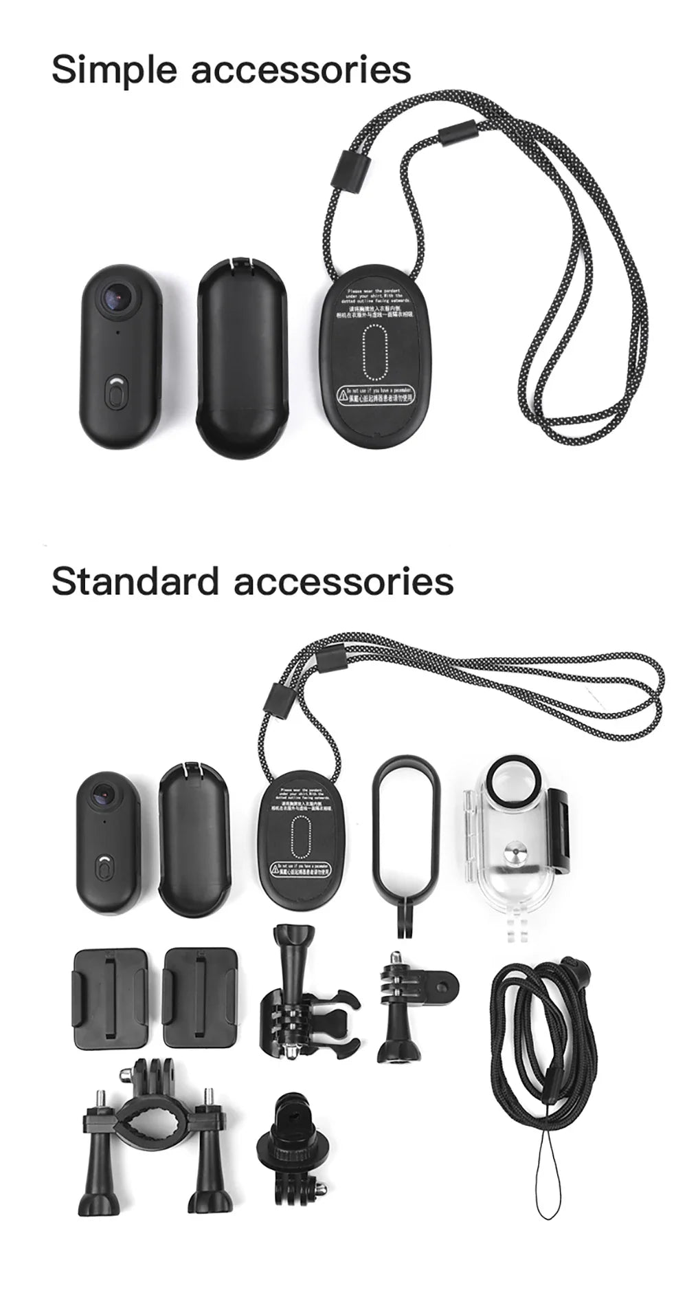 1080P Mini Action Camera, Helmet & Bike Mount