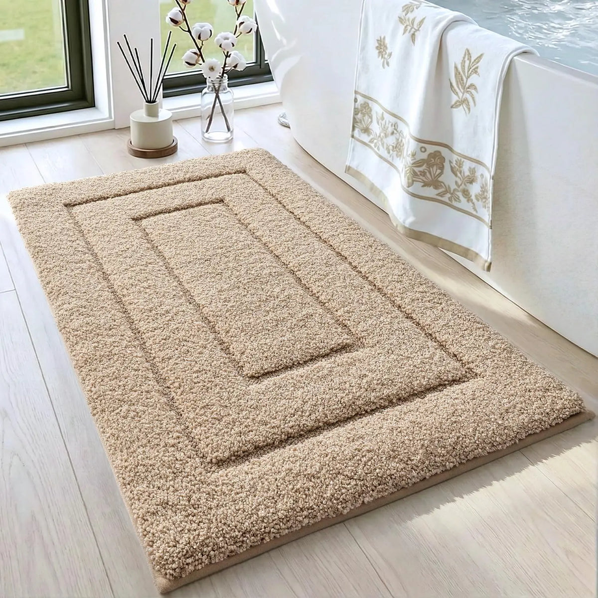 Ergové Bath Mat Polyester TPR Backing 5 Colors 3 Sizes