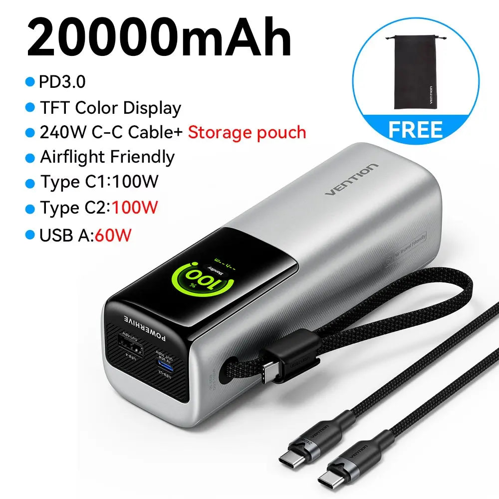 Vention 20000mAh Power Bank
