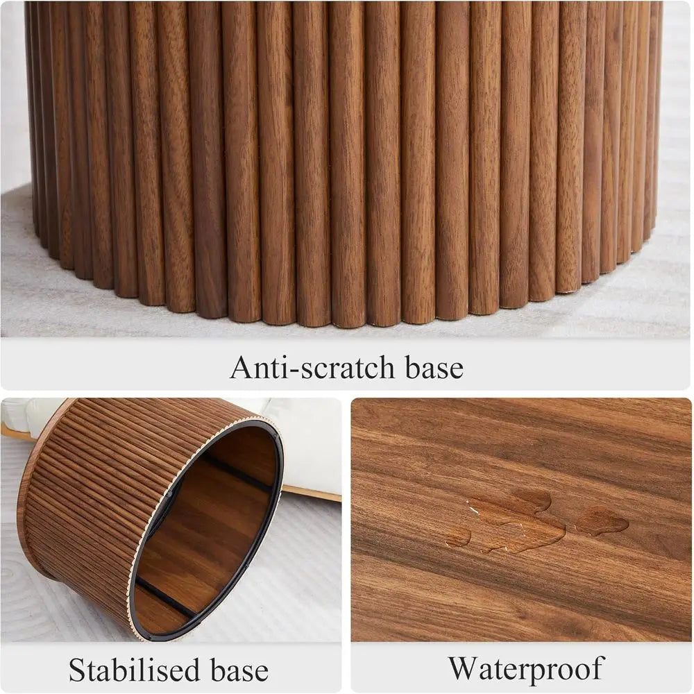 Delacourt Walnut Coffee Table Set