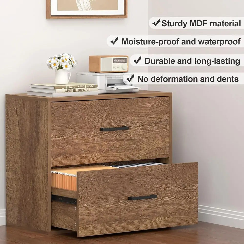 Heritage Oak 2-Drawer Lateral File Cabinet