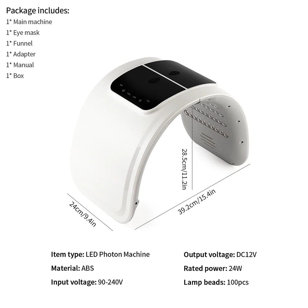LED Photon Face Mask with Nano Mist Spray