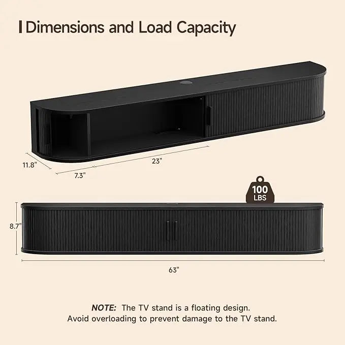 Aldric Floating Media Console