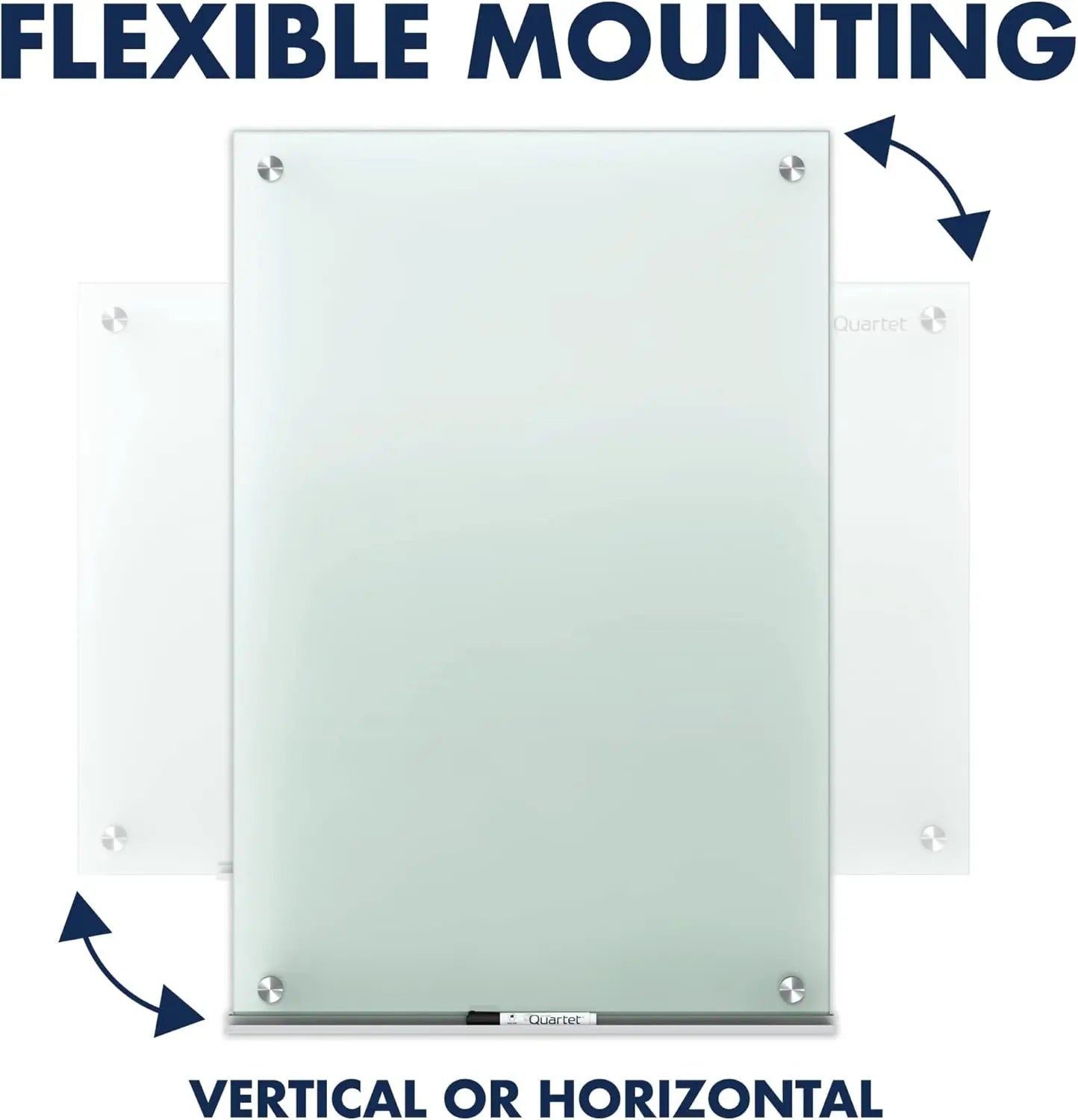 Premium Frosted Glass Dry Erase Board – 4' x 3' Modern Planning Board