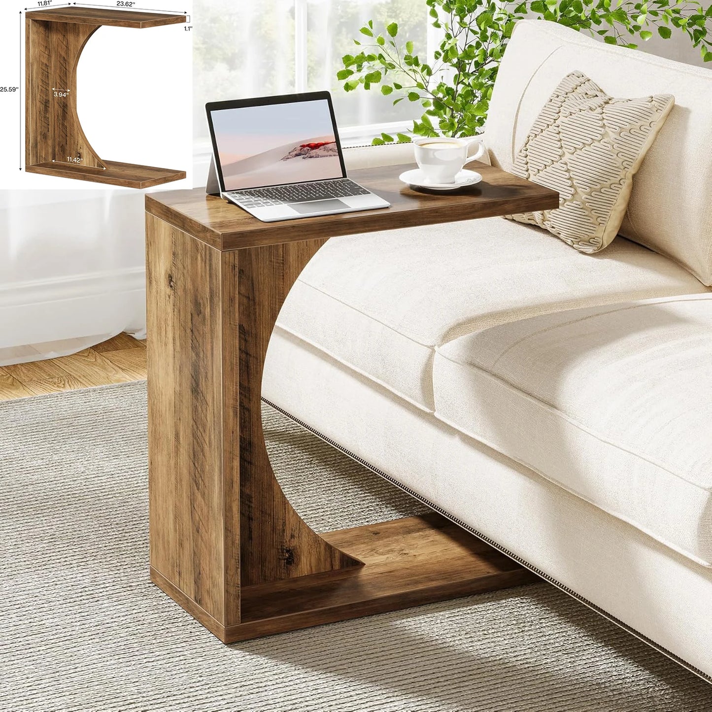 Marlowick C-Shaped Side Table