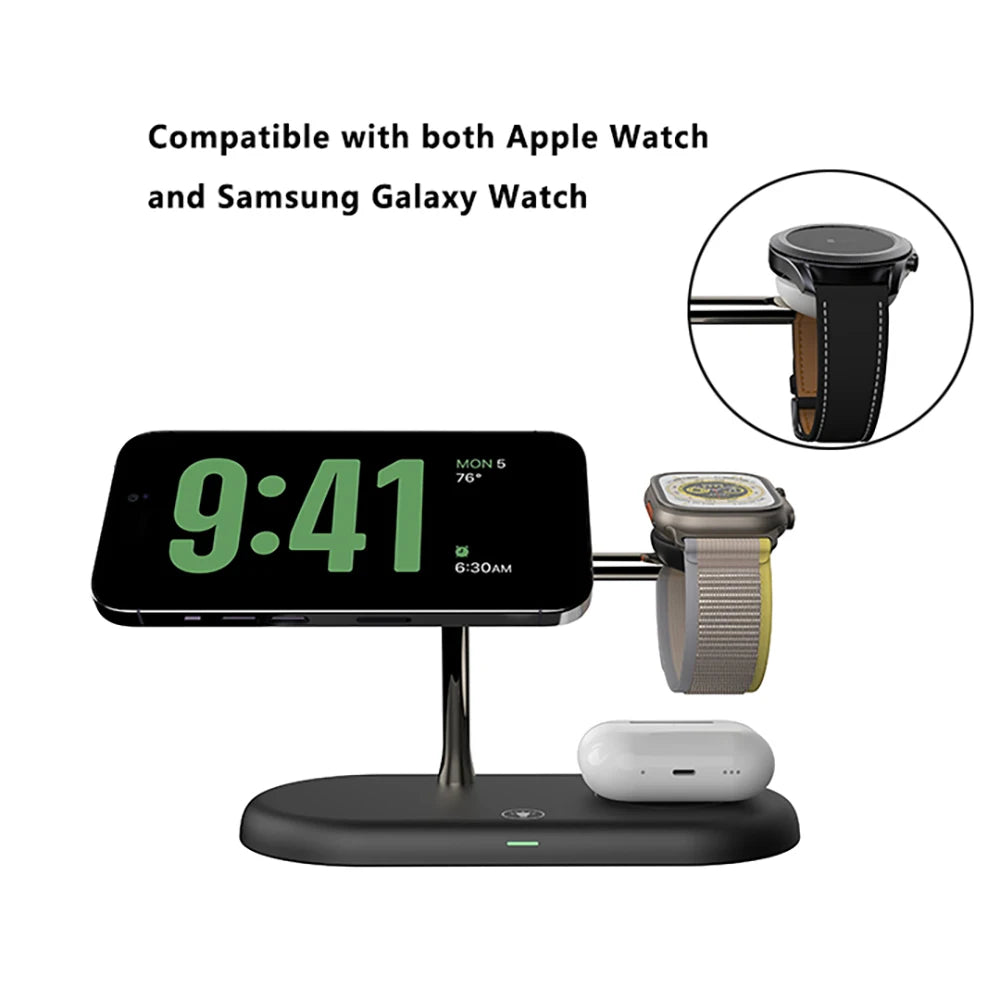 MagGlow Elite 3-in-1 Magnetic Wireless Charging Station