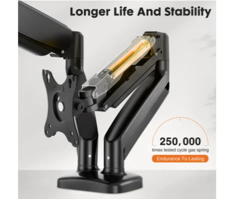Gas Spring Dual Monitor Arm