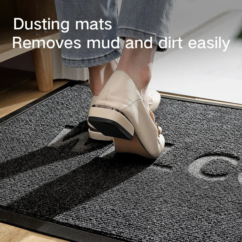 Ergové Outdoor Door Mat Rubber Polypropylene Dark Gray
