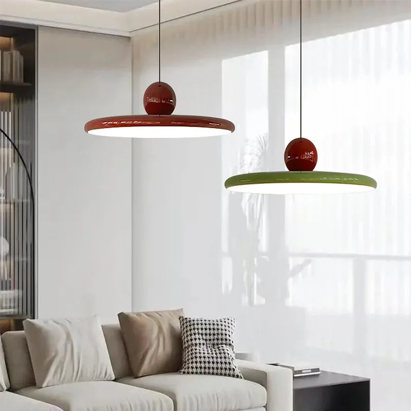 Saucer Pendant Light, Warm-to-Cool LED