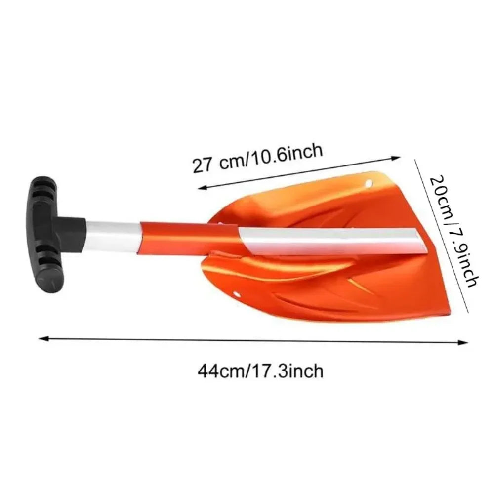 Telescopic Aluminum Snow Shovel | Portable Collapsible Winter Snow and Ice Shovel