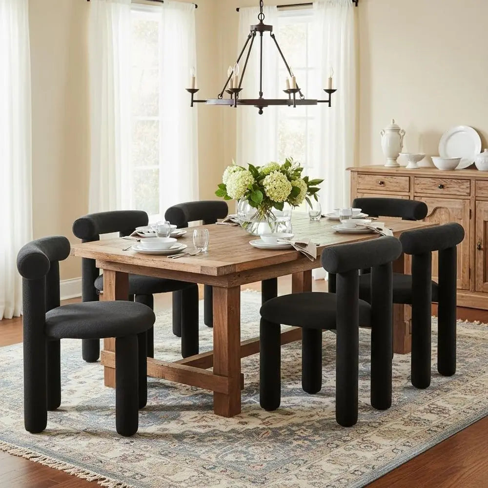 Ophelia Boucle Barrel Chairs