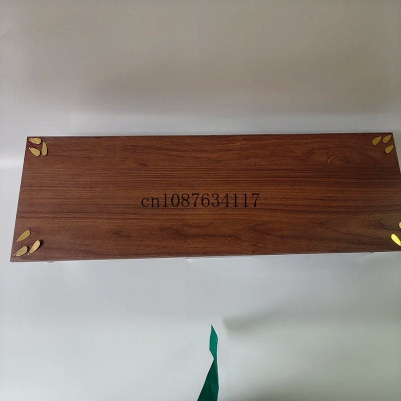 Modern Walnut Monitor Stand with Acrylic Legs