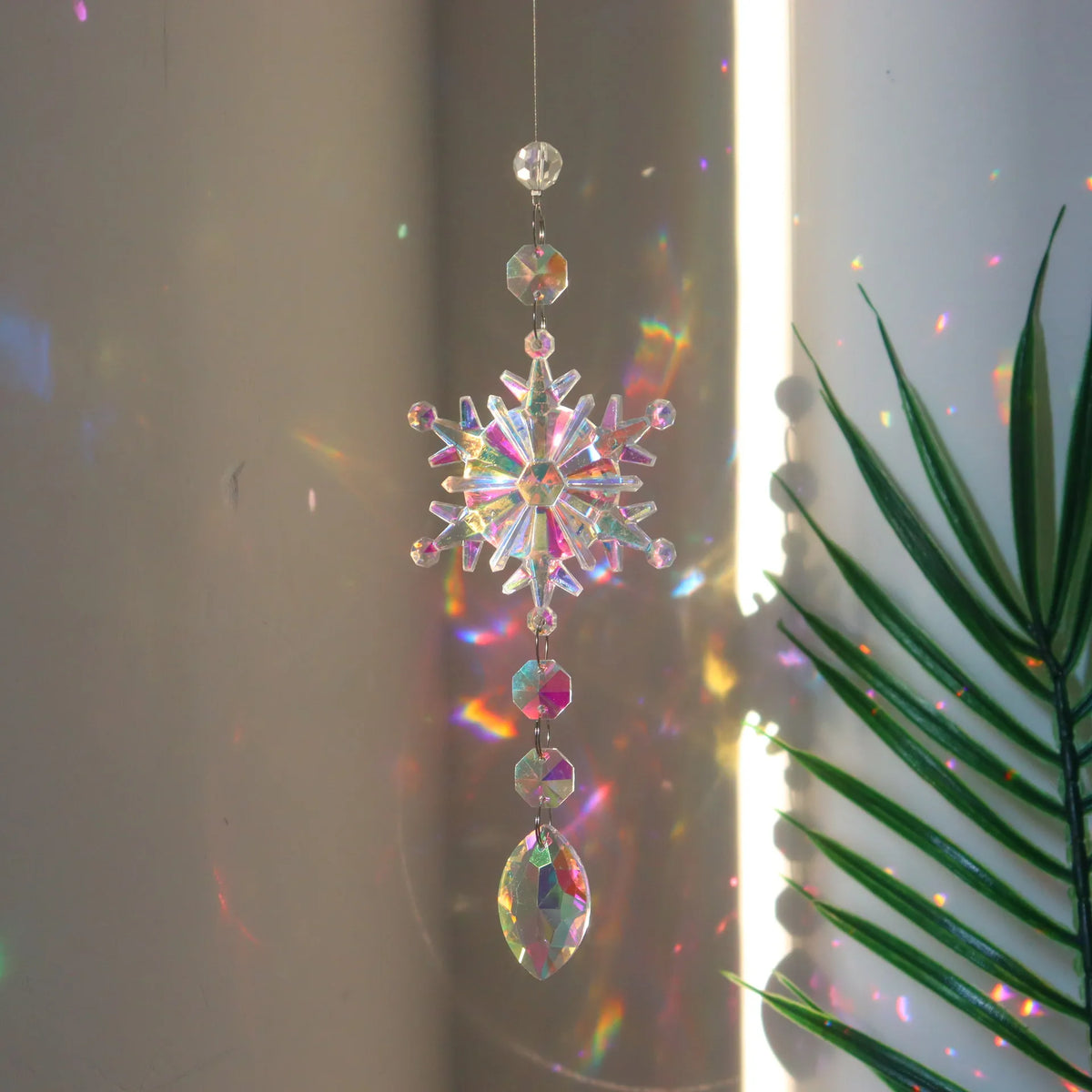 Crystal Snowflake Sun Catchers, Set of 4
