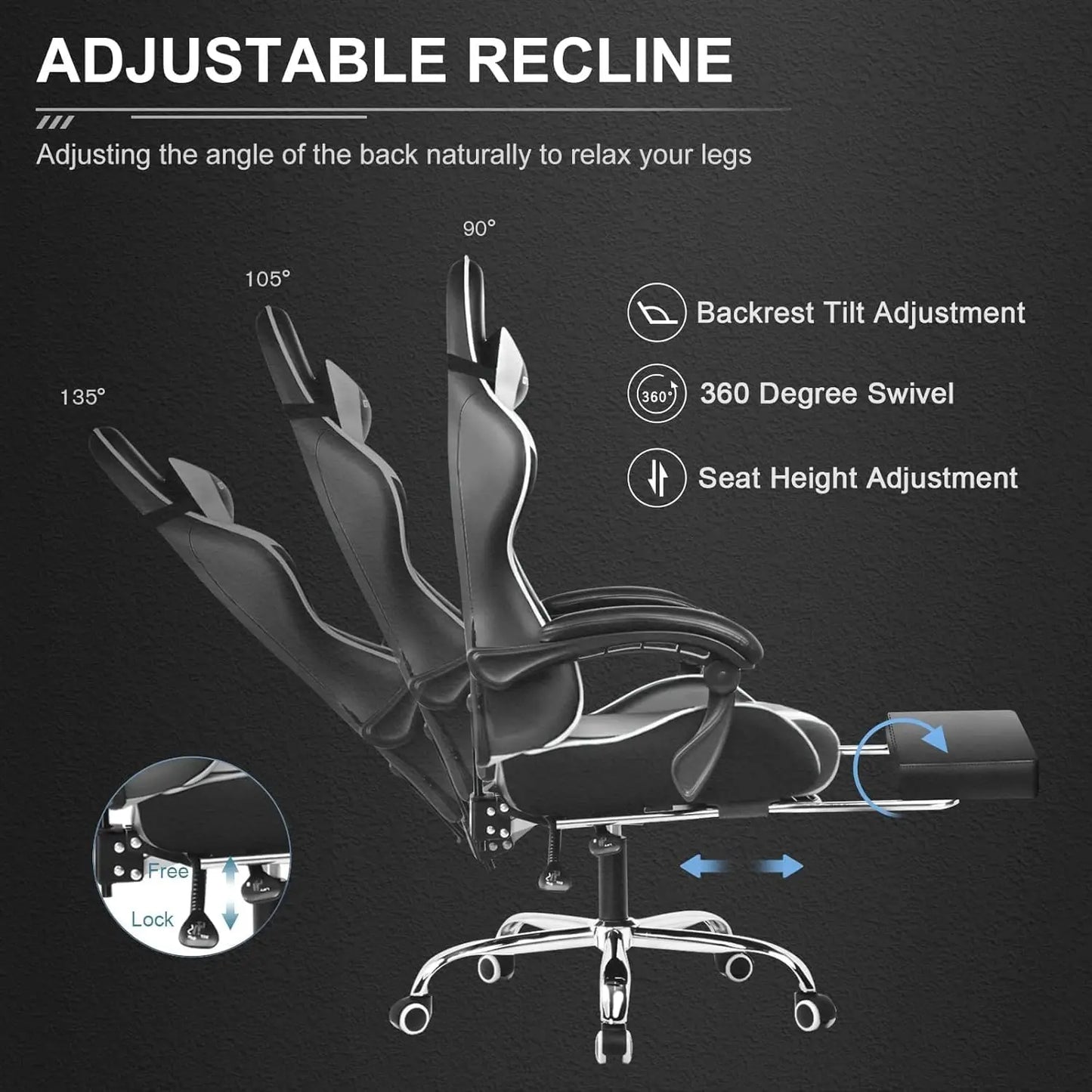 Pearl White Gaming Chair
