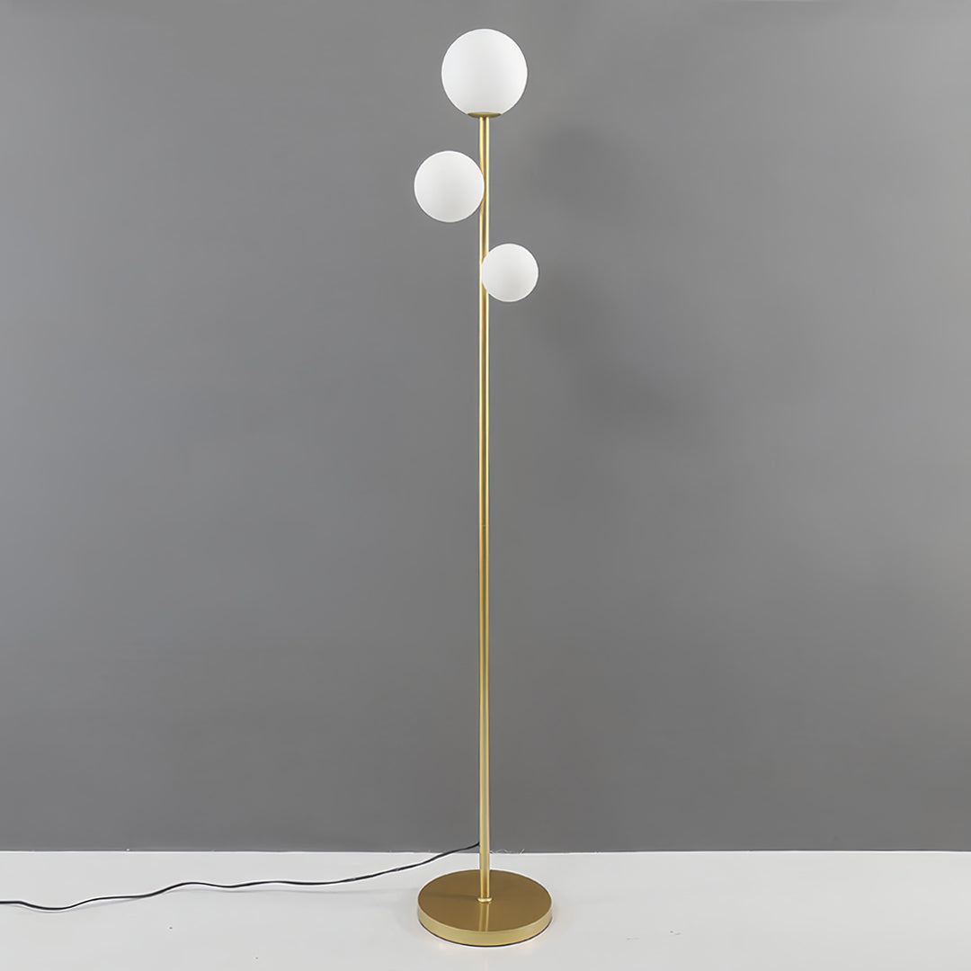 Ergové Japandi Globe Floor Lamp, Gold, Black or White