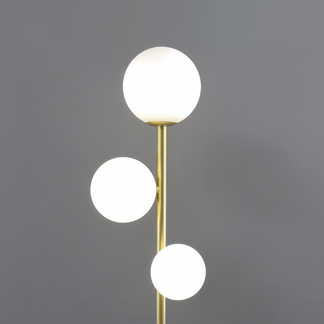 Ergové Japandi Globe Floor Lamp, Gold, Black or White