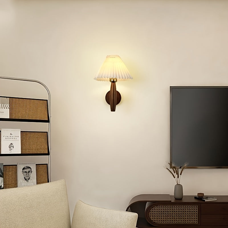 Nordic Wooden Wall Sconce