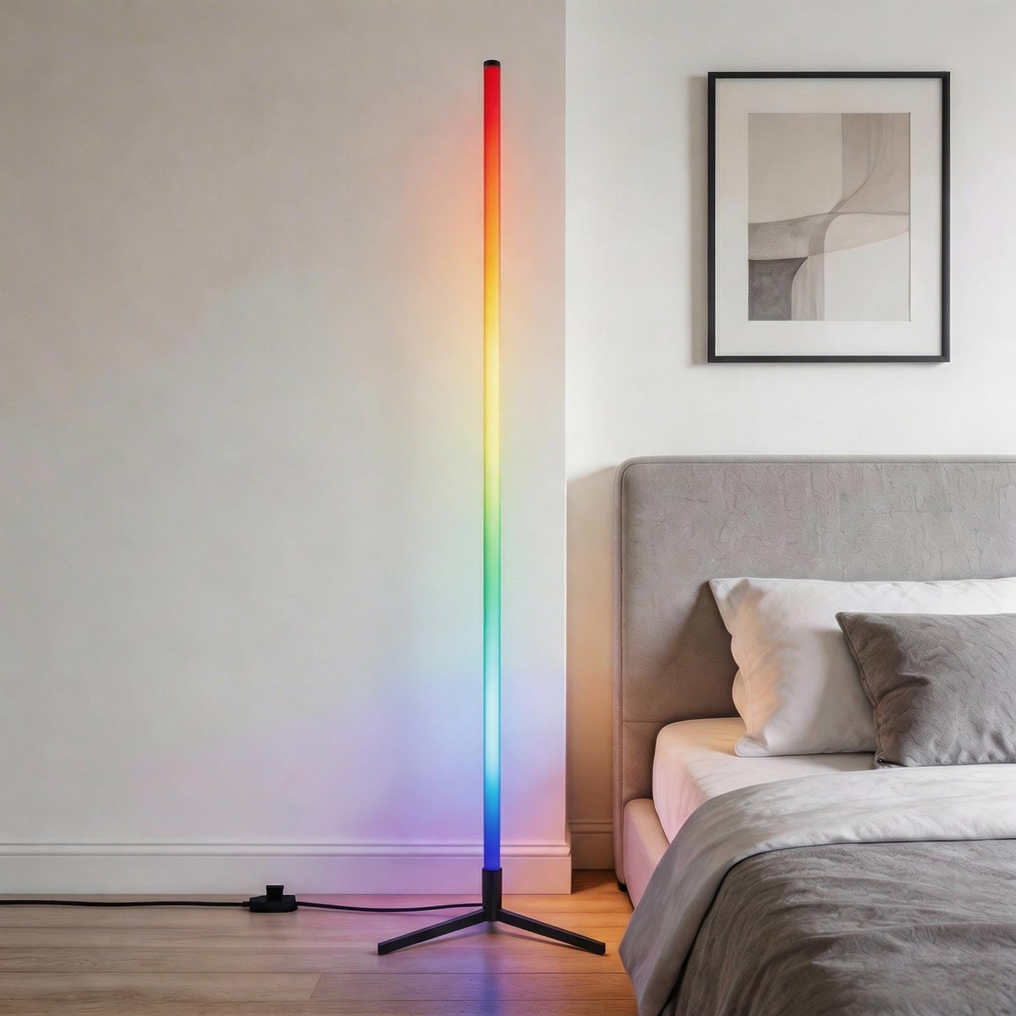 Sleek Multicolor LED Floor Lamp