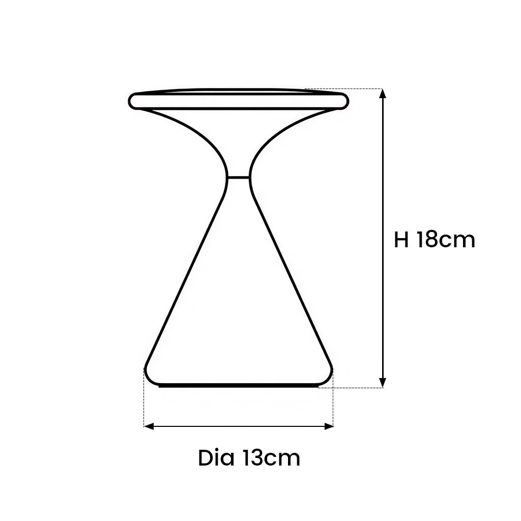 Aurora Hourglass Lamp, Cordless Glow