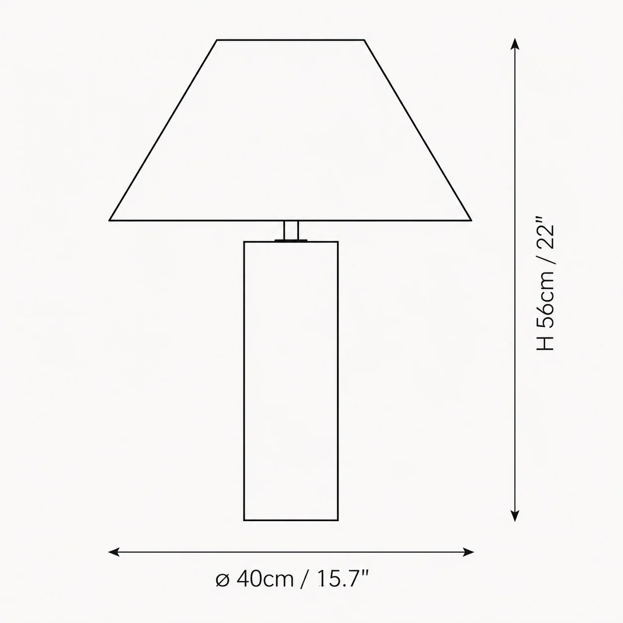 Modern Black Shade Marble Table Lamp