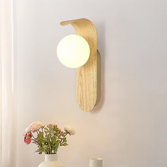 Modern led lights for wall installed in contemporary living room with neutral decor