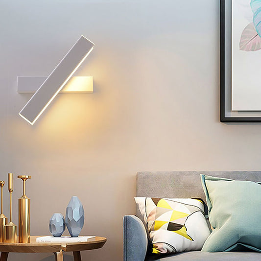 Nordic Minimalist 360° Rotatable LED Wall Lamp for Bedside Corridor Aisle