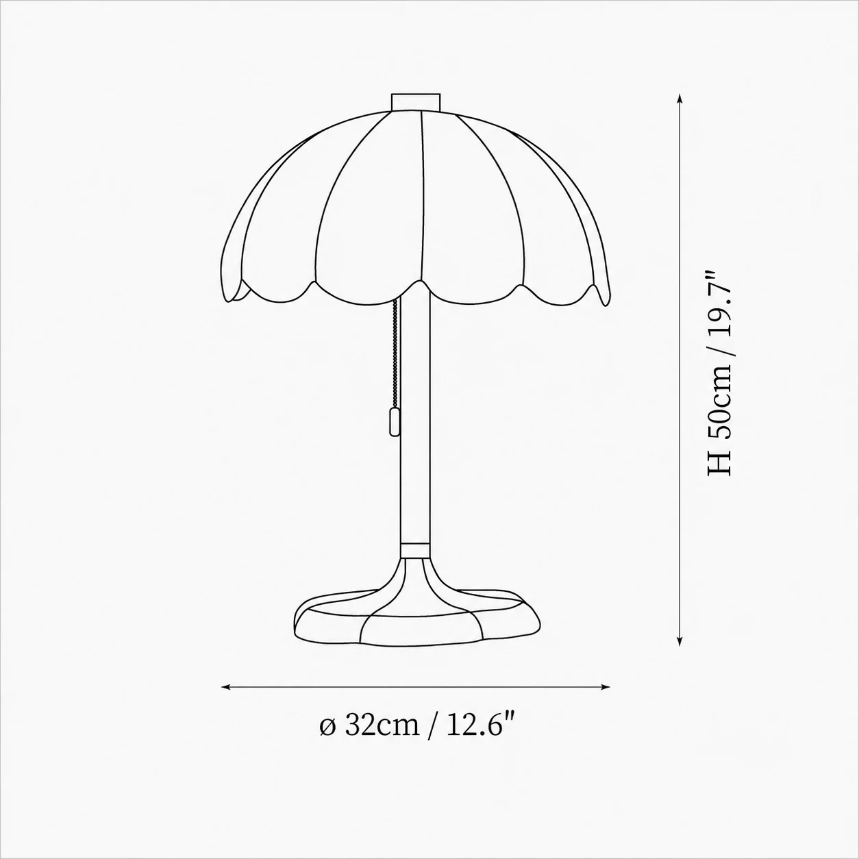 Modern Fabric Shade and Wooden Base Table Lamp