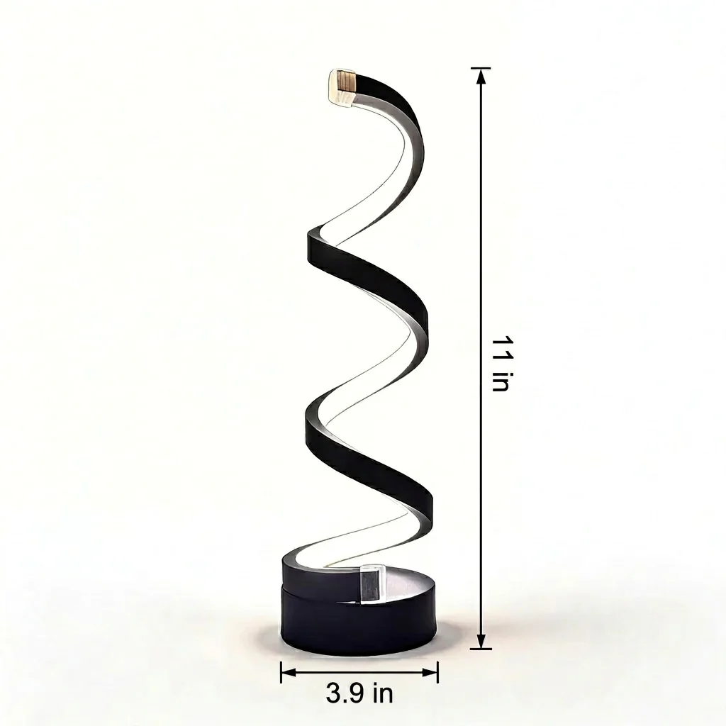 Modern Spiral USB Lamp