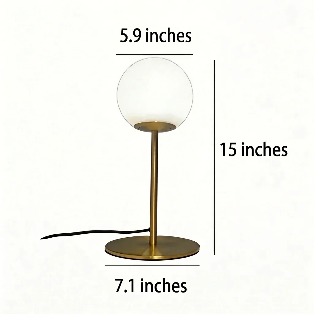 Simple Glass Ball Table Lamp