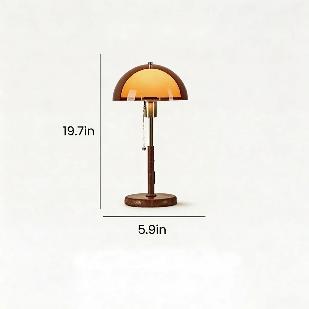 Warm Modern Dual-Dome Table Lamp