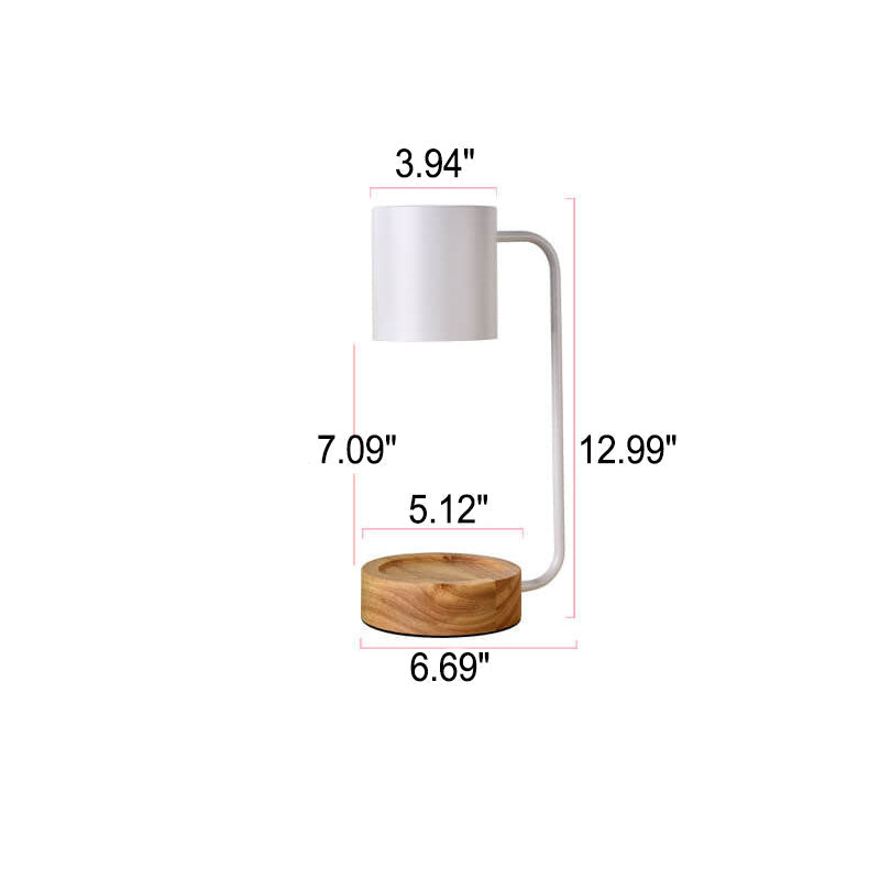 Japanese Wood Candle Warmer Lamp