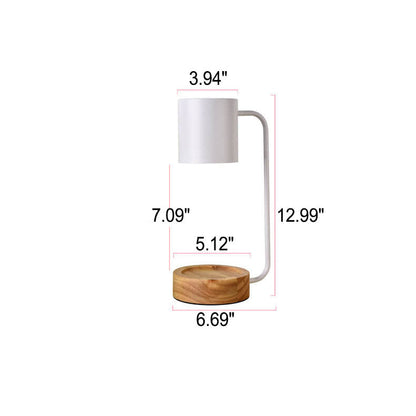 Japanese Wood Candle Warmer Lamp