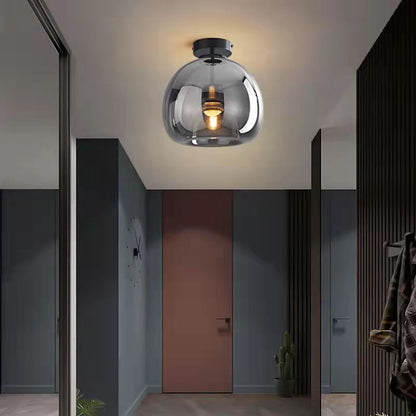 Nordic Glass Ball Semi-Flush Light