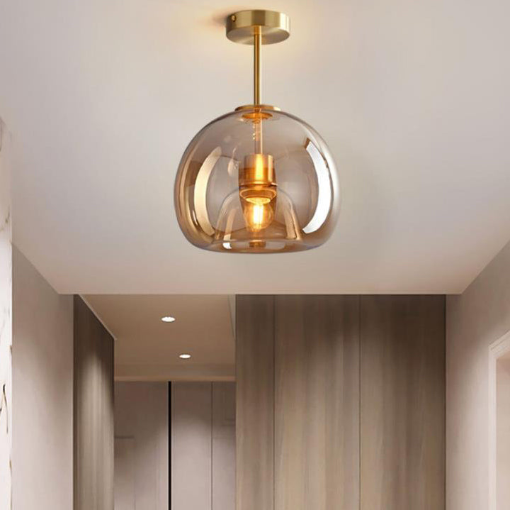 Nordic Glass Ball Semi-Flush Light