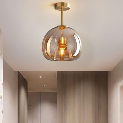 Nordic Glass Ball Semi-Flush Light
