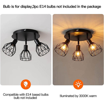 Industrial Adjustable Spotlight Ceiling Light