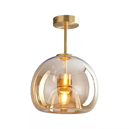 Nordic Glass Ball Semi-Flush Light