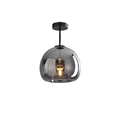 Nordic Glass Ball Semi-Flush Light