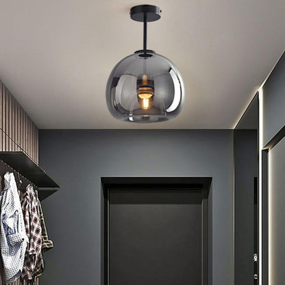 Nordic Glass Ball Semi-Flush Light